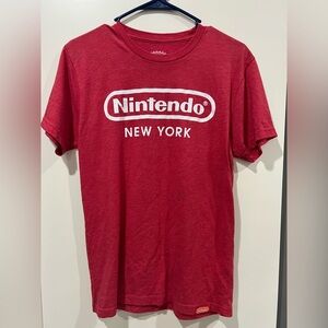 Nintendo Red Tee with White Logo